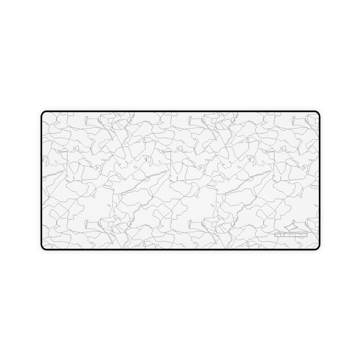 White Lined XL Mouse Pad (80 x 40cm)